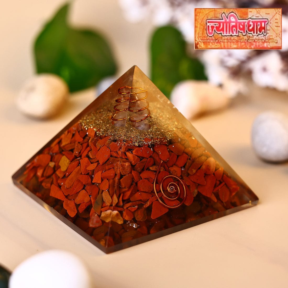 Red Jasper Pyramid