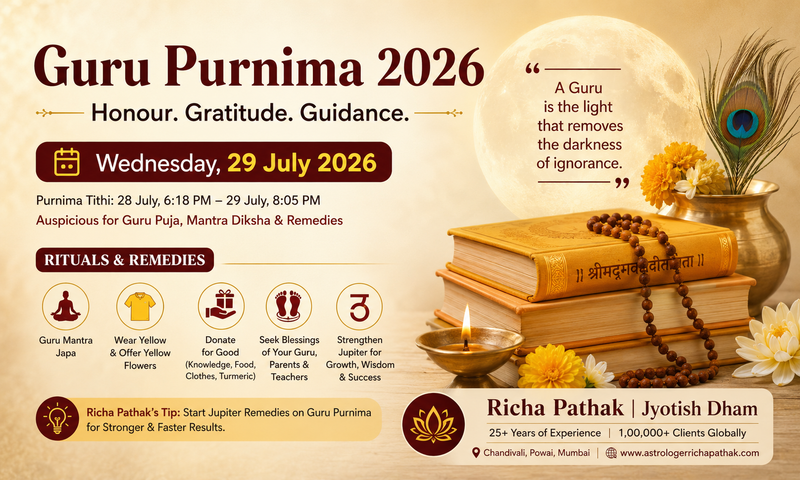 Richa Pathak explains the true significance of Guru Purnima and Jupiter's blessings for 2026.