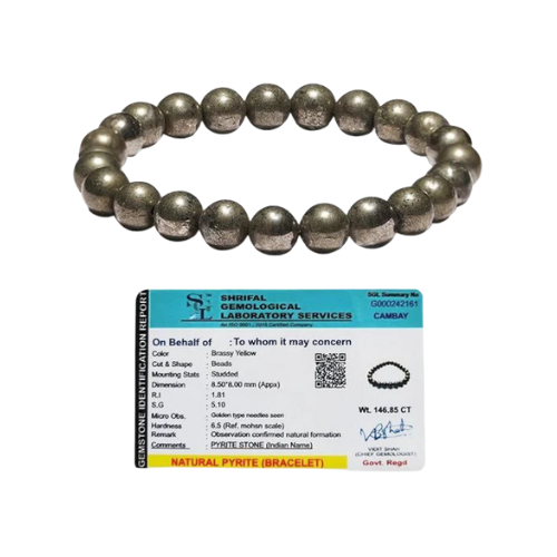 Pyrite Bracelet with Certificate